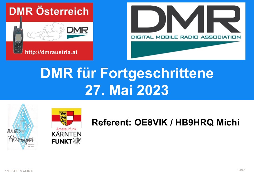 Videos des Referates vom 27. Mai 2023 in Villach “DMR Fortgeschrittene – APRS, Hotspots, Codeplug” online post thumbnail image